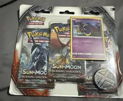 Pokemon Sun & Moon Burning Shadows 3-Pack Blister with Promo Card - Image 1