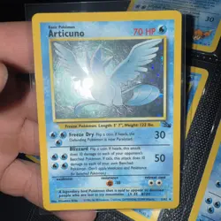 Pokemon TCG Articuno Fossil Holo Unlimited Rare Card 2/62 - Image 1