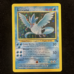 Pokemon TCG Articuno Fossil Holo Unlimited Rare Card 2/62 - Image 1