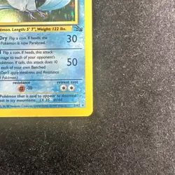 Pokemon TCG Articuno Fossil Holo Unlimited Rare Card 2/62 - Image 5