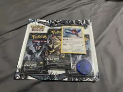 Pokemon Sun & Moon Ultra Prism Booster 3 Pack Set with Promo Card - Image 1