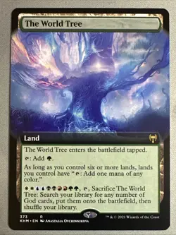 MTG / The World Tree / KHM / #373 / Regular (Extended Art) / Rare / NM - Image 1
