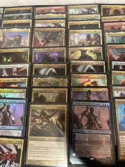 MTG Commander Lot of 76 Oversized Foil Commander Cards Sleeved, with Case Cube - Image 4