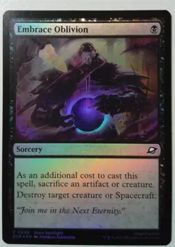 Embrace Oblivion *FOIL Common* Magic MtG x1 Edge of Eternities - Image 1