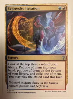 MTG Expressive Iteration White Border Mystery Booster 2 (MB2) #0082 Unplayed - Image 1