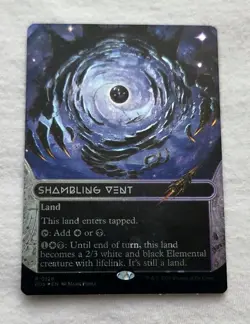 x1 Shambling Vent (0128) - Galaxy Foil - Borderless R MTG Edge of Eternities: St - Image 1