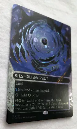 x1 Shambling Vent (0128) - Galaxy Foil - Borderless R MTG Edge of Eternities: St - Image 2