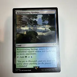 Rejuvenating Springs 0325 Non Foil Rare LOTR Commander MTG Near Mint - Image 1