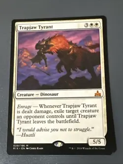 Trapjaw Tyrant X1 Rivals Of Ixalan NM Condition See Pics Front Back MTG - Image 1