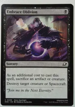 Embrace Oblivion *PLAYSET* Magic MtG x4 Edge of Eternities - Image 1