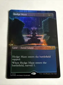 MTG English Hedge Maze (Borderless) NM Foil Murders at Karlov Manor 0326 - Image 1
