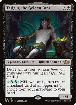 Tasigur, the Golden Fang [Tarkir: Dragonstorm] MTG - Image 1