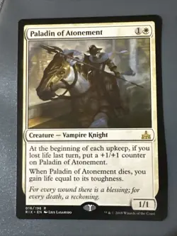 Paladin Of Atonement X2 Rivals Of Ixalan NM Condition See Pics Front Back MTG - Image 2