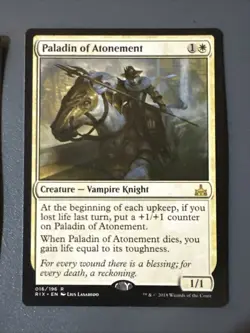 Paladin Of Atonement X2 Rivals Of Ixalan NM Condition See Pics Front Back MTG - Image 3