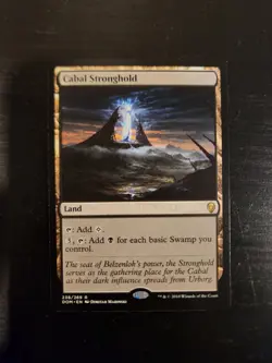 Cabal Stronghold, Dominaria, NM, MTG- Magic the Gathering, Regular - Image 1