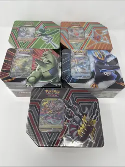 Pokemon Tyranitar, Empoleon, Giratina, Gallade, Rotom V Tin Lot of 5 - BRAND NEW 820650809552 - Image 1