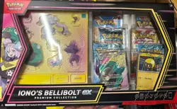 Pokemon Iono's Bellibolt Ex Sealed Premium Collection Box with 6 Booster Packs - Image 1