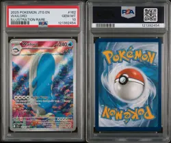 2025 POKEMON JTG EN-JOURNEY TOGETHER ILLUSTRATION RARE #162 WAILORD PSA 10 - Image 3