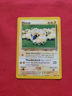 Pokemon: Mareep #65/111 & Flaaffy #34/111 Neo Genesis 2000 - NM / LP - L60 (3) - Image 3