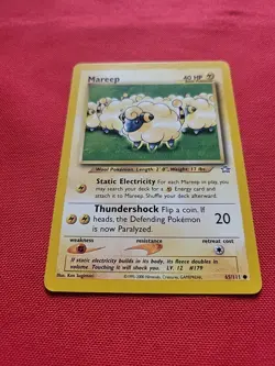 Pokemon: Mareep #65/111 & Flaaffy #34/111 Neo Genesis 2000 - NM / LP - L60 (3) - Image 4