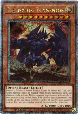 YuGiOh! Obelisk the Tormentor RA03-EN230 Quarter Century Secret Rare 1st Edition - Image 1