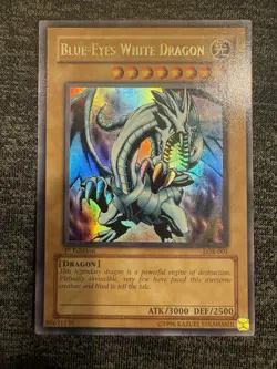 Yugioh 1st Edition Blue-Eyes White Dragon SDK-001 x 2| & LOB -001 1st Edition - Image 11