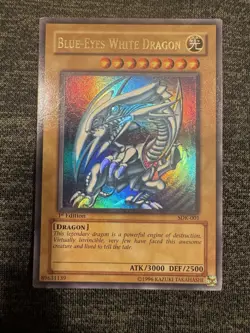 Yugioh 1st Edition Blue-Eyes White Dragon SDK-001 x 2| & LOB -001 1st Edition - Image 3