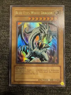 Yugioh 1st Edition Blue-Eyes White Dragon SDK-001 x 2| & LOB -001 1st Edition - Image 5