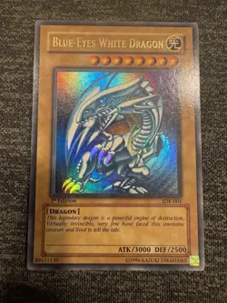 Yugioh 1st Edition Blue-Eyes White Dragon SDK-001 x 2| & LOB -001 1st Edition - Image 7