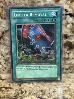 Yugioh - Limiter Removal Super Rare 1st Edition PSV-064 LP - Image 1