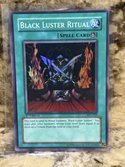 YUGIOH BLACK LUSTER RITUAL SYE-025 1ST Edition SUPER Rare (LP) - Image 1