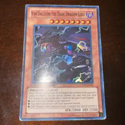 Yugioh Van’Dalgyon the Dark Dragon Lord YR01-EN001 Secret Rare LP - Image 1