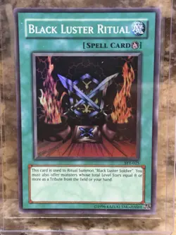 Yugioh Black Luster Ritual SYE-025 Super Rare Unlimited Edition NM - Image 1