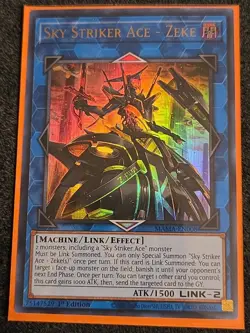 1x (NM) Sky Striker Ace - Zeke - MAMA-EN008 - Ultra Rare - 1st Edition YuGiOh - Image 1