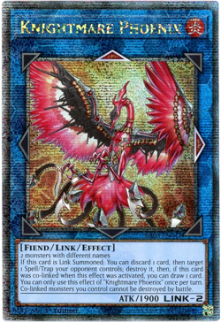 YuGiOh! Knightmare Phoenix RA03-EN042 Quarter Century Secret Rare - 1st Edition - Image 1
