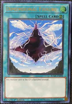 Dimensional Fissure BLMR-EN088 Battles of Legend: Monstrous 1st Ed - Yugioh Card - Image 1