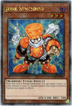 YuGiOh! Junk Synchron RA03-EN199 Quarter Century Secret Rare - 1st Edition NM/M - Image 1