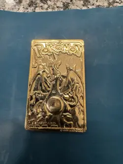 Charizard Pokemon 23K Gold Plated Trading Card Burger King 1999 - Image 1