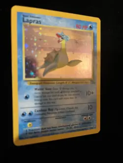 Pokemon TCG Lapras Fossil Holo Unlimited Rare Card 10/62 - Image 4
