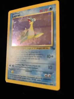 Pokemon TCG Lapras Fossil Holo Unlimited Rare Card 10/62 - Image 5