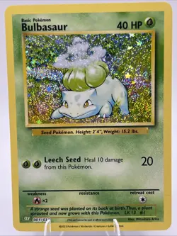 Bulbasaur Holo 001/034 English Pokemon Trading Card Game Classic 2023 - Image 1