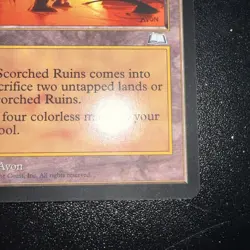 Scorched Ruins Weatherlight Regular LP MTG Magic Card - Image 5