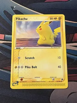 Pikachu Pokemon Trading Card Game Card 72/110 50 HP Basic - Image 1