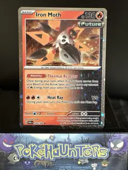 Pokemon Card Iron Moth 028/182 Paradox Rift Holo Rare Near Mint - Image 1