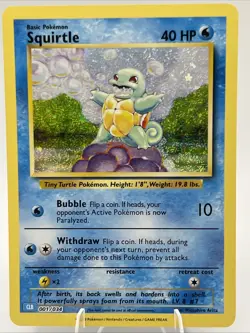 Squirtle Holo 001/034 English Pokemon Trading Card Game Classic 2023 - Image 1