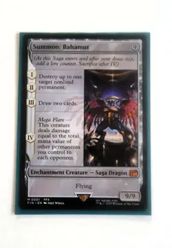 Bahamut - Mythic - Final Fantasy Crossover (FFX) - MTG - Saga Dragon - NM - Image 1