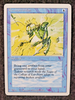 RECONSTRUCTION - Magic the Gathering Revised MTG NM Card (DS3D1K5) - Image 1