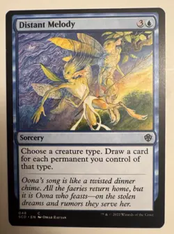 Distant Melody MTG Magic the Gathering Card NM Near Mint Starter Commander SCD - Image 1