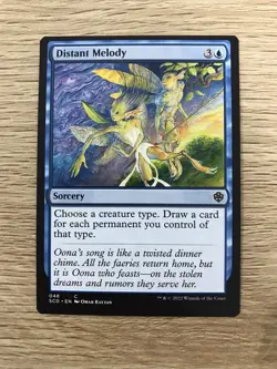 Distant Melody MTG Magic the Gathering Card NM Near Mint Starter Commander SCD - Image 1