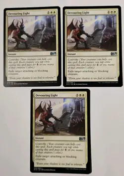 3x Devouring Light MTG, Core Set 2015 (M15), Uncommon Instant, White - Image 1